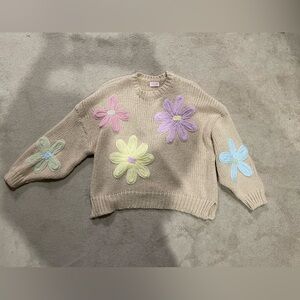 Pink Lily Cream Knit Sweater